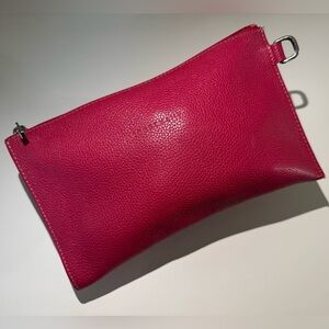 Longchamp Le Foulonne Flat Leather Clutch